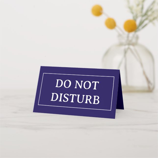 DO NOT DISTURB | 4" x 3.5" Folded Place Card (Back)