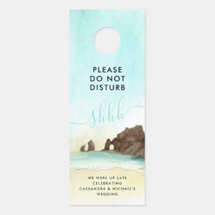 Do Not Disturb Beach Wedding Guest Door Hanger