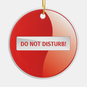 DO NOT DISTURB! CERAMIC TREE DECORATION