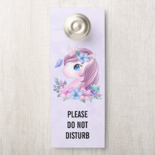 Do Not Disturb Cute & Magical Baby Unicorn Door Hanger
