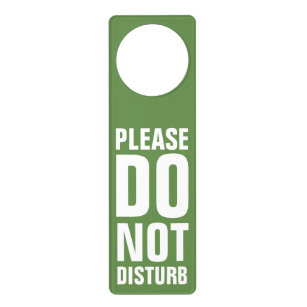 do not disturb door hanger