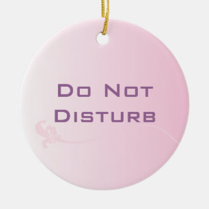 Do Not Disturb Door Hanger Ceramic Tree Decoration