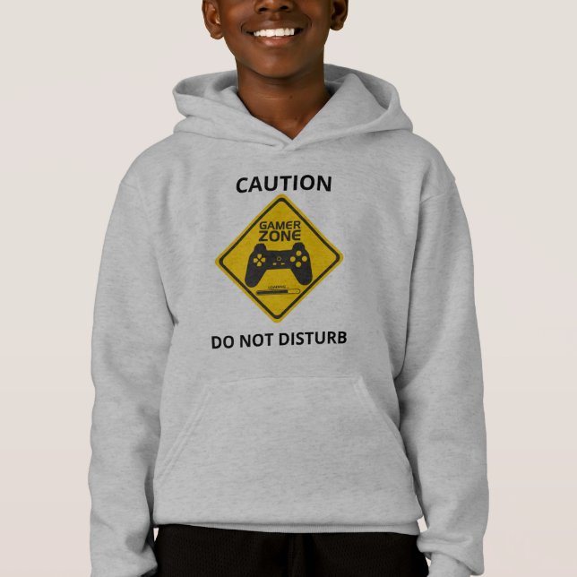 Do Not Disturb Gamer Zone Yellow Caution Sign (Front)