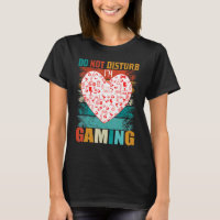 Do Not Disturb Gaming Heart Joystick Retro Gambler