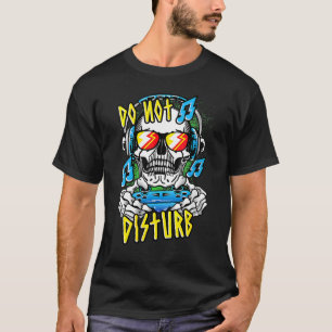 Do Not Disturb I'm Gaming Skull Video Gamer Boys B T-Shirt