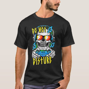 Do Not Disturb I'm Gaming Skull Video Gamer Boys B T-Shirt