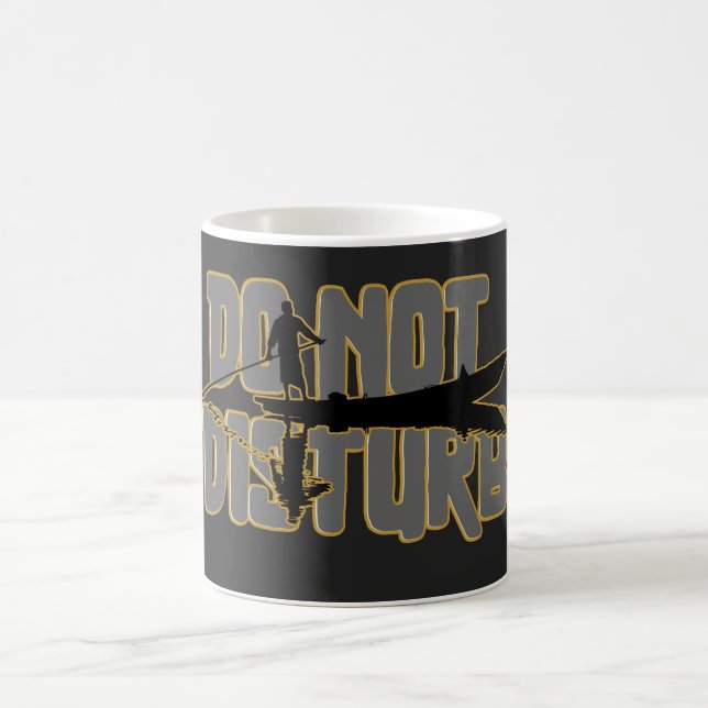 Do Not Disturb – Peaceful Solitude Boat Design Coffee Mug (Center)