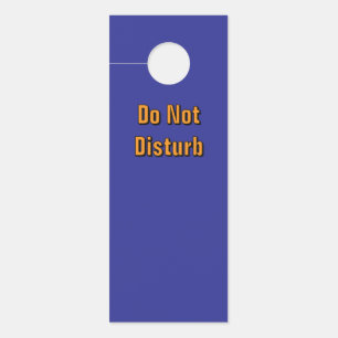 Do Not Disturb /Please Knock/ Blue Door Hanger