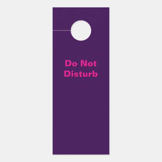 Do Not Disturb / Please Knock Door Hanger (Front)