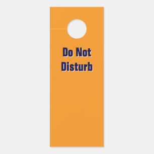Do Not Disturb /Please Knock/ Orange     Door Hanger