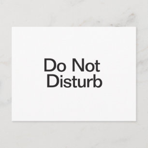 Do Not Disturb Postcard