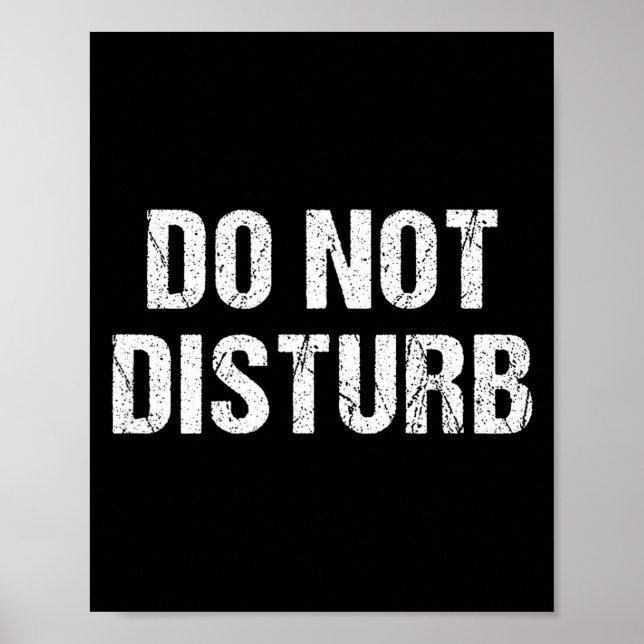 Do Not Disturb Poster (Front)