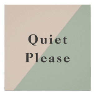 Do Not Disturb Quiet Space Productivity Poster