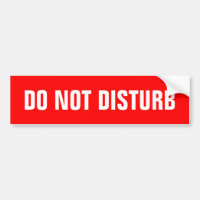 Do not disturb sign stickers