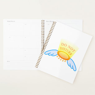 Do Not Disturb Sleep Mode Flying Halo and Wings  Planner