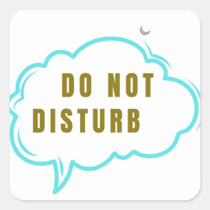 Do Not Disturb Sleep Mode Moon Cloud Sticker – Fun