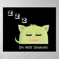 Do not disturb! Sleeping Kitty