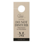 Do Not Disturb Treatment in Progress Minimal Salon