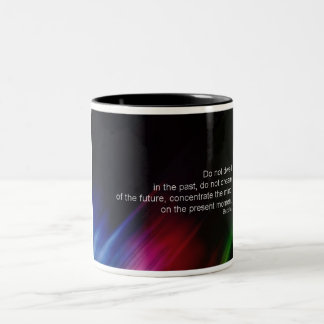 do-not-dwell-in-the-past Two-Tone coffee mug