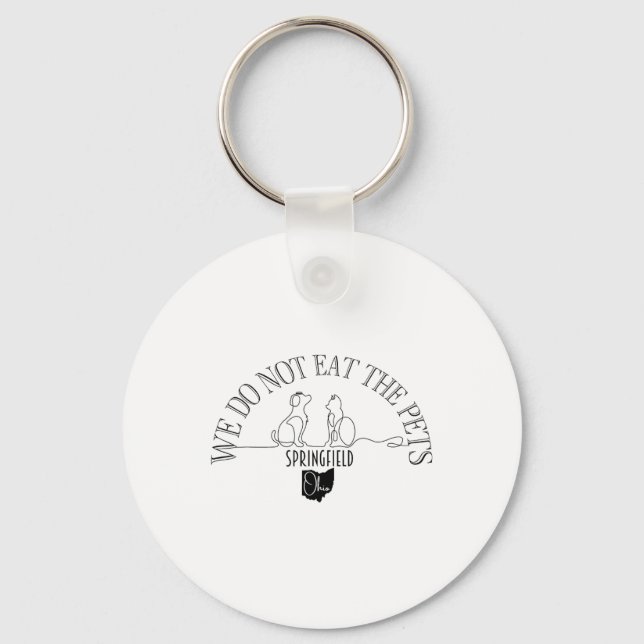 Do Not Eat Pets Debate Ohio Springfield  Key Ring (Front)