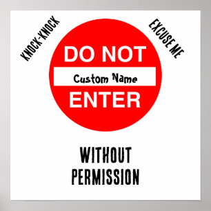 Do Not Enter Poster