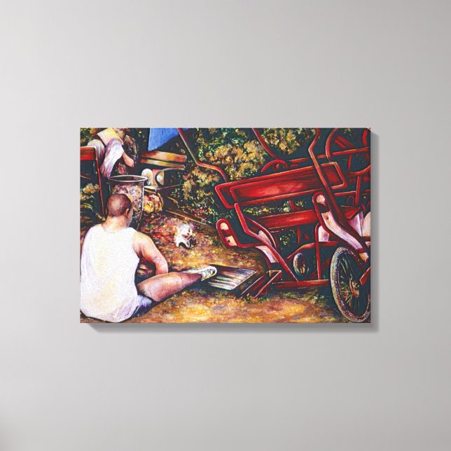 Do Not Forget The Garlic, Budapest Canvas Print (Front)