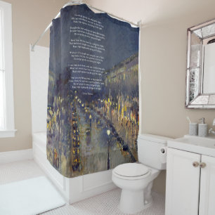 Do Not Go Gentle poem by Dylan Thomas Shower Curtain