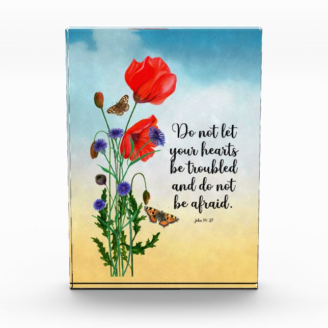 Do not let your hearts be troubled photo block (Front)