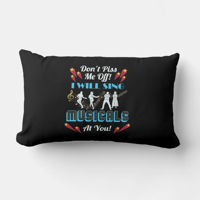 Do Not Me Off Musicals Lumbar Cushion (Front)