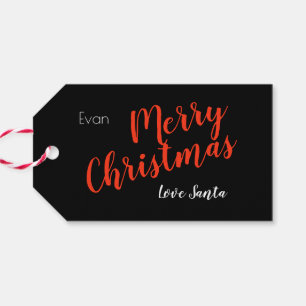 Do Not Open Till Christmas, Frosty Snow, Red Star Gift Tags