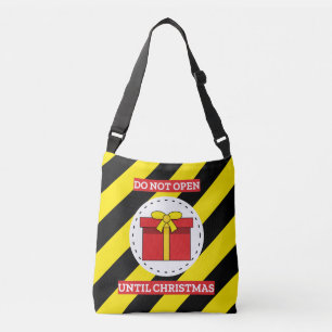 Do Not Open Until Christmas Crossbody Bag