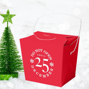 Do Not Open Until Christmas Day Tiny Favour Box