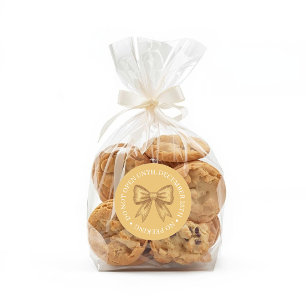 Do Not Open Until Christmas Gold Classic Round Sticker