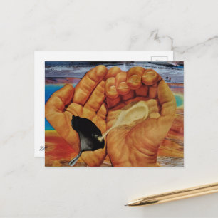 Do not Pollute Our Public Lands surreal collage Postcard