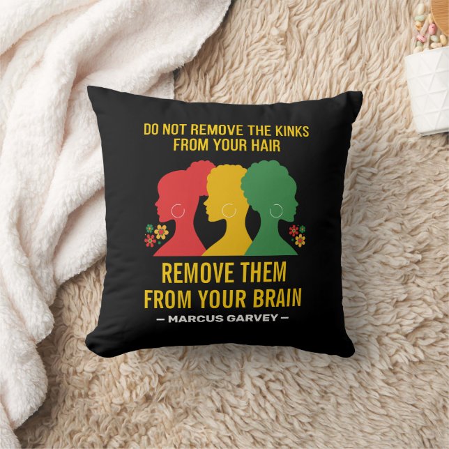 DO NOT REMOVE THE. KINKS FROM YOUR HAIR Afro Cushion (Blanket)