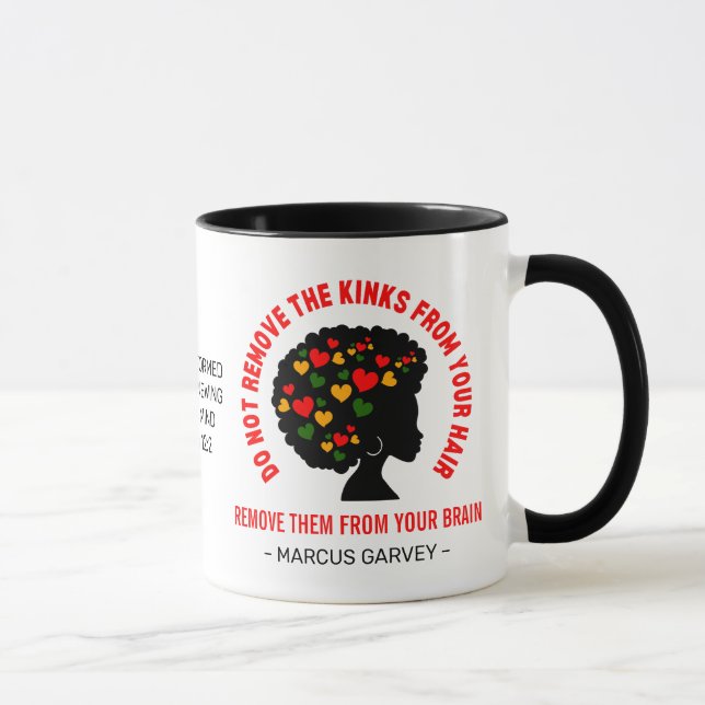 DO NOT REMOVE THE. KINKS FROM YOUR HAIR Garvey Mug (Right)