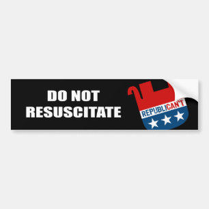 Do Not Resuscitate Bumper Sticker