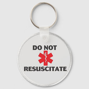 Do Not Resuscitate Key Ring