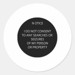 Do Not Search Me Sticker 