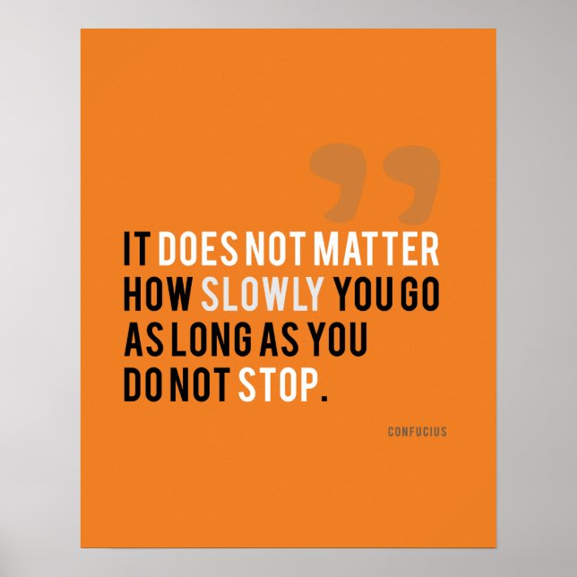 do not stop motivational quote inspirational poster (Front)