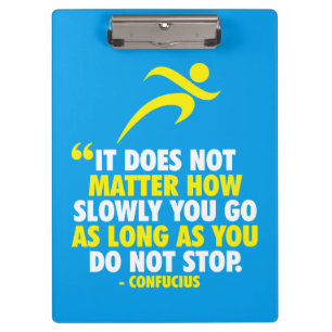 DO NOT STOP. Running Marathon Workout Motivational Clipboard