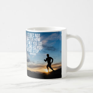 DO NOT STOP. Running Marathon Workout Motivational Coffee Mug