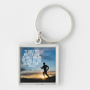 DO NOT STOP. Running Marathon Workout Motivational Key Ring
