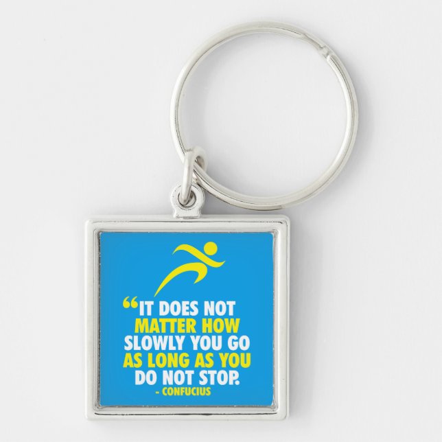 DO NOT STOP. Running Marathon Workout Motivational Key Ring (Front)