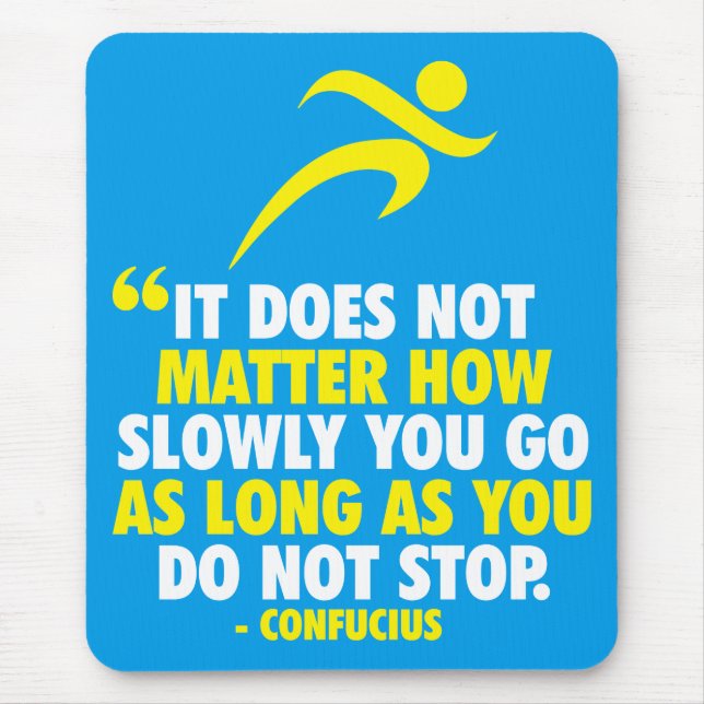 DO NOT STOP. Running Marathon Workout Motivational Mouse Pad (Front)