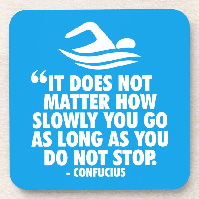 DO NOT STOP - Swimming Motivational Coaster (Front)