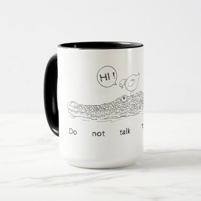 Do not talk to strangers  mug (Front Left)