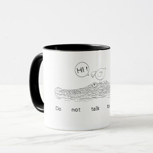 Do not talk to strangers mug (Front Left)