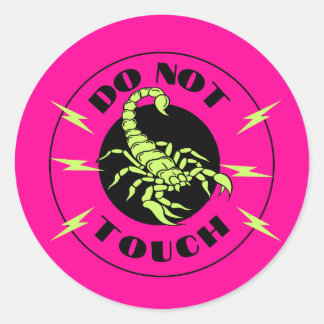 Do Not Touch Classic Round Sticker
