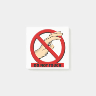 Do Not Touch Post It 3x3 Post-it Notes